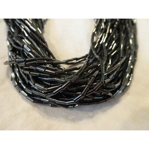 Vintage‎ 80s CHUNKY Sequin Fancy Evening 50 Strand NECKLACE 20" L - Picture 3 of 5